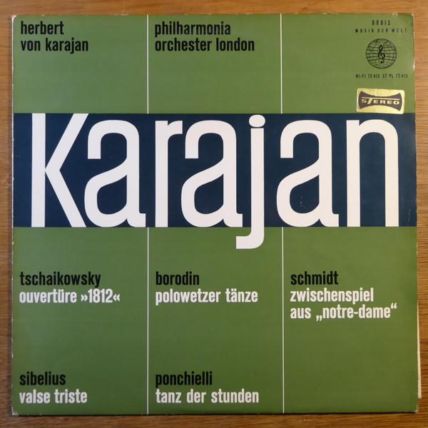 

LP Record PYOTR ILYICH TCHAIKOVSKY JEAN SIB Karajan 72412 Orbis 1965 Germany Classical Used
