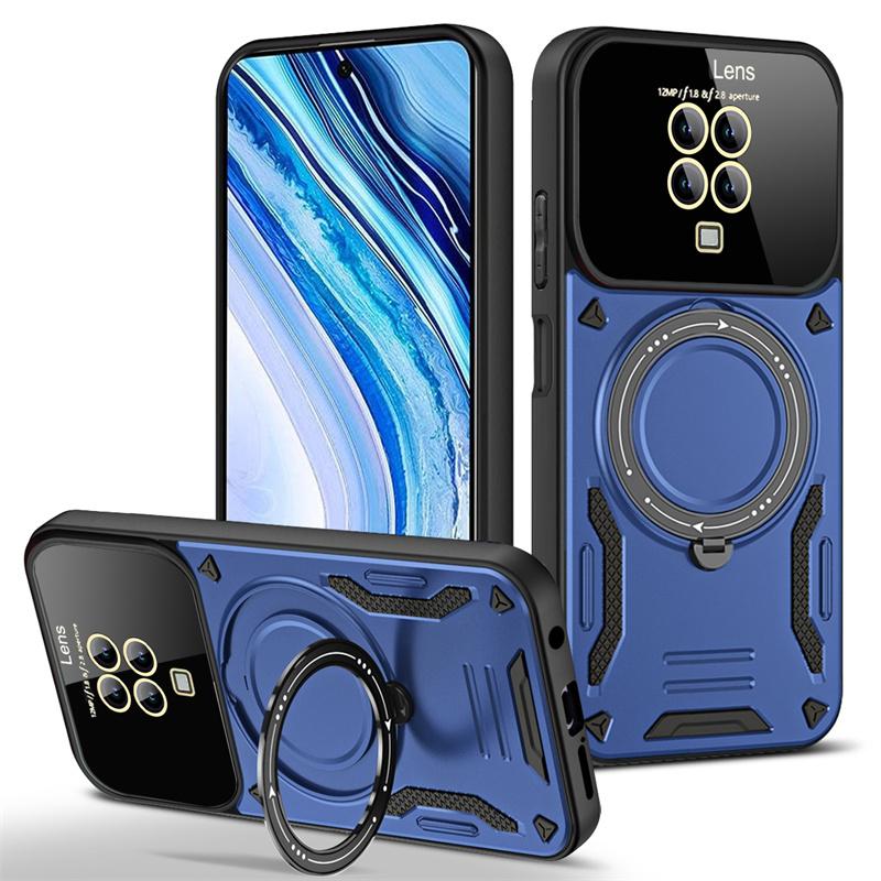 For Xiaomi Redmi Note 9 Pro Case Car Magnetic Holder Armor Cover for Xiaomi Redmi Note 9S Note9 9Pro Camera Protection Coque