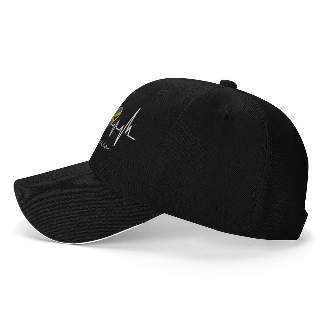 Jamaika Fahne Herz Lässig Baseballkappe Sommer Truckerhut Atmungsaktiv Tennis Skate Hip Hop Hüte Unisex Herren Vintage Baseballkappen