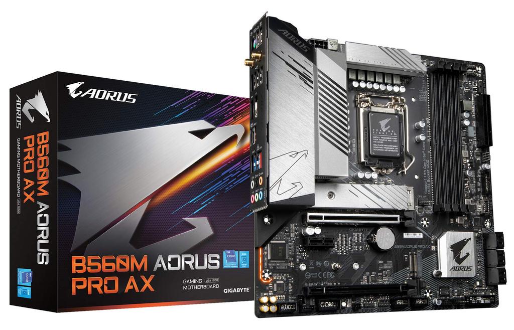 GIGABYTE B560M AORUS PRO AX Motherboard MicroATX B560 MB5281 Rev.1.0 [Intel Chipsatz]