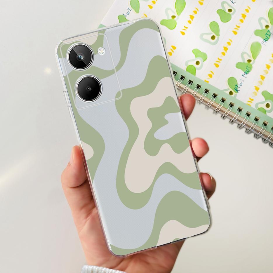 For Realme 10 4G Case Colorful Painted Cover Soft Silicone Phone Case For Realme 10 Pro Plus Realme10 Pro+ Back Cover Coque Capa