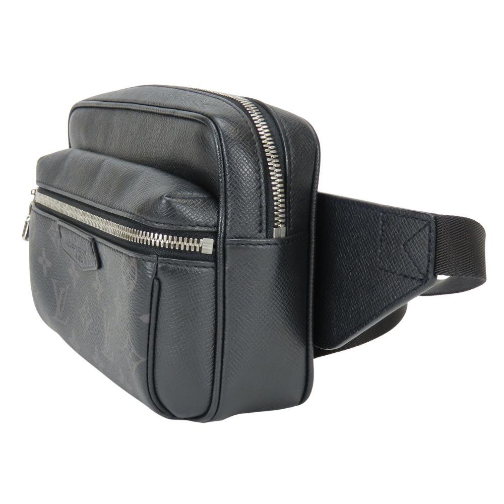 Used LOUIS VUITTON body bag Bum bag outdoor M30245 Taiga/Monogram Eclipse Noir Taigalama