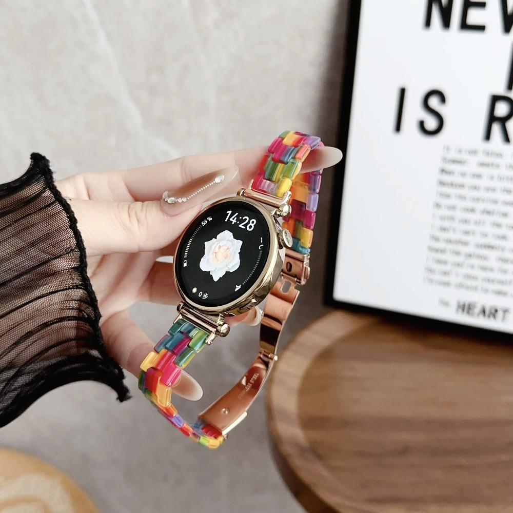 18/20/22mm Resin Watch Band for Garmin Forerunner 255 265 265S Venu 3S 2S,Huawei GT6 GT5 41mm Samsung Galaxy Watch 7 6 5 Strap Correa