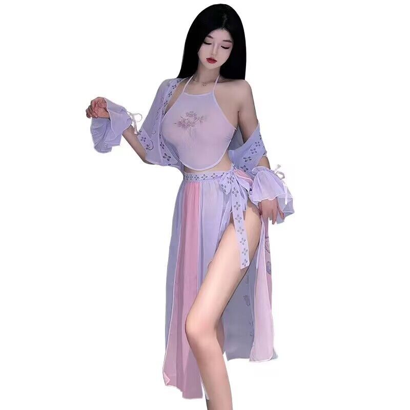 Sex lingerie sexy long dress retro cosplay distribution wholesale classical style perspective seduction