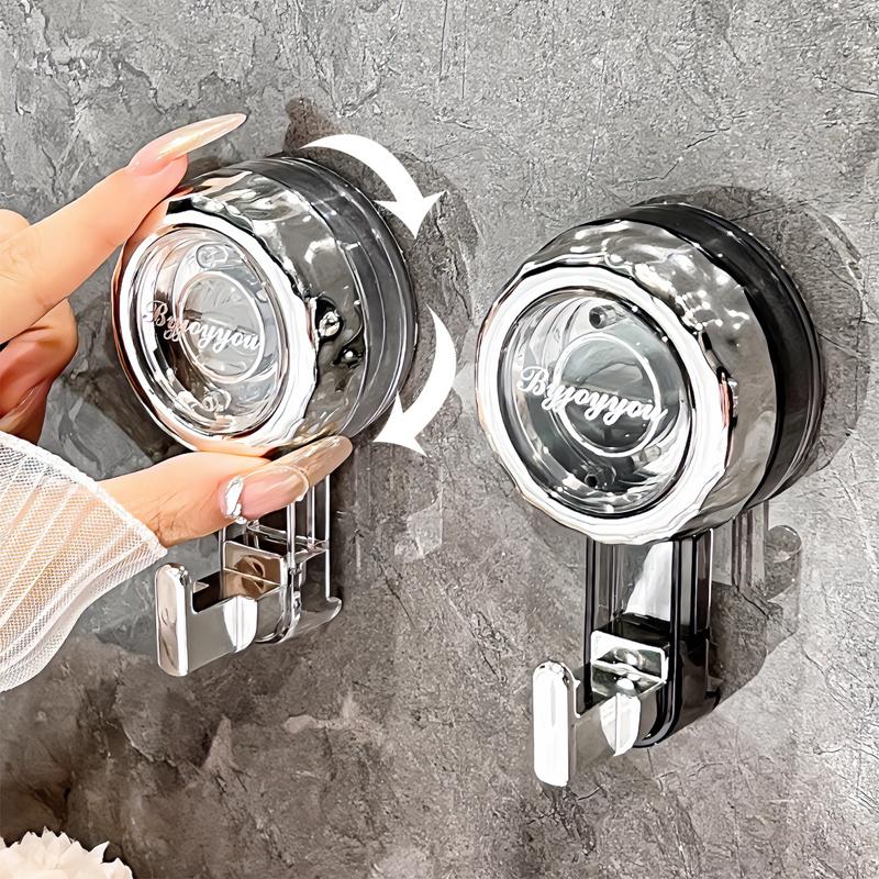 New Bathroom Suction Cup Hooks No-punching Robe Coat Hook Towel Holder Keys Clothes Bag Hanger Hook Kitchen organizer Accessorie