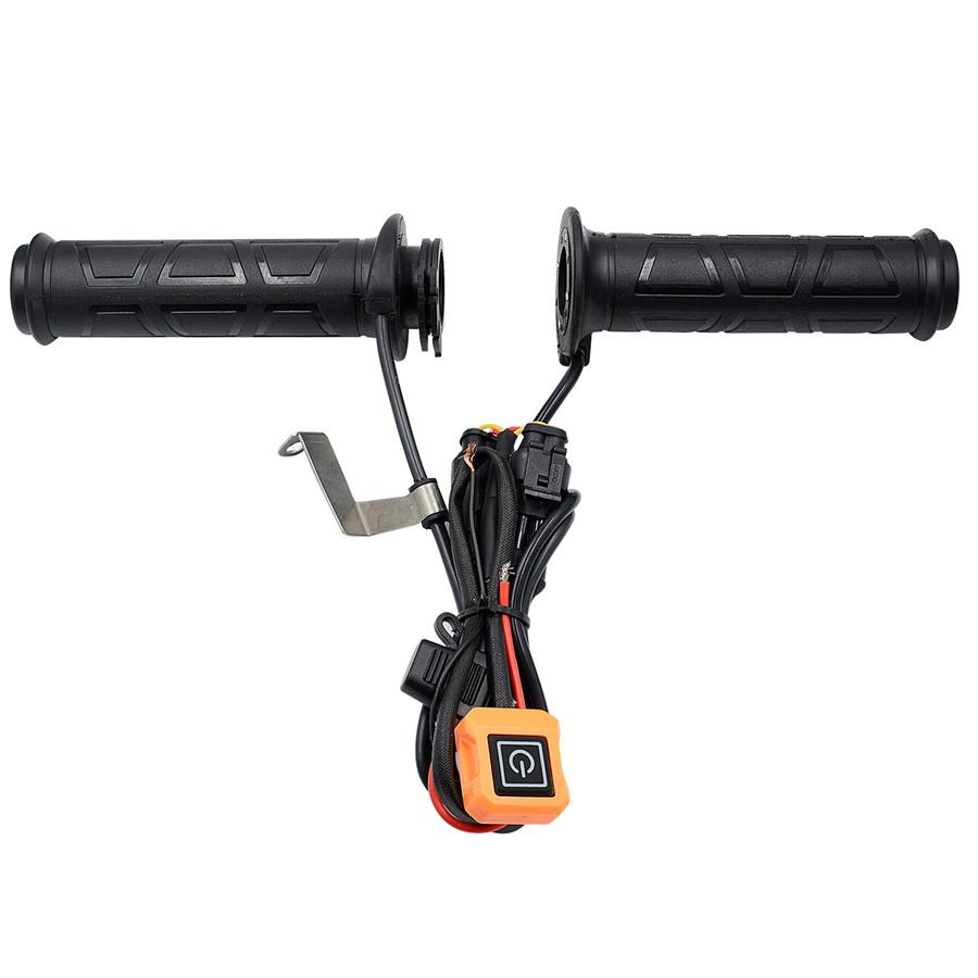NEW 22MM Motorcycle Electric Heated Handlebar Grips Hand Heater Warmer W/ Switch