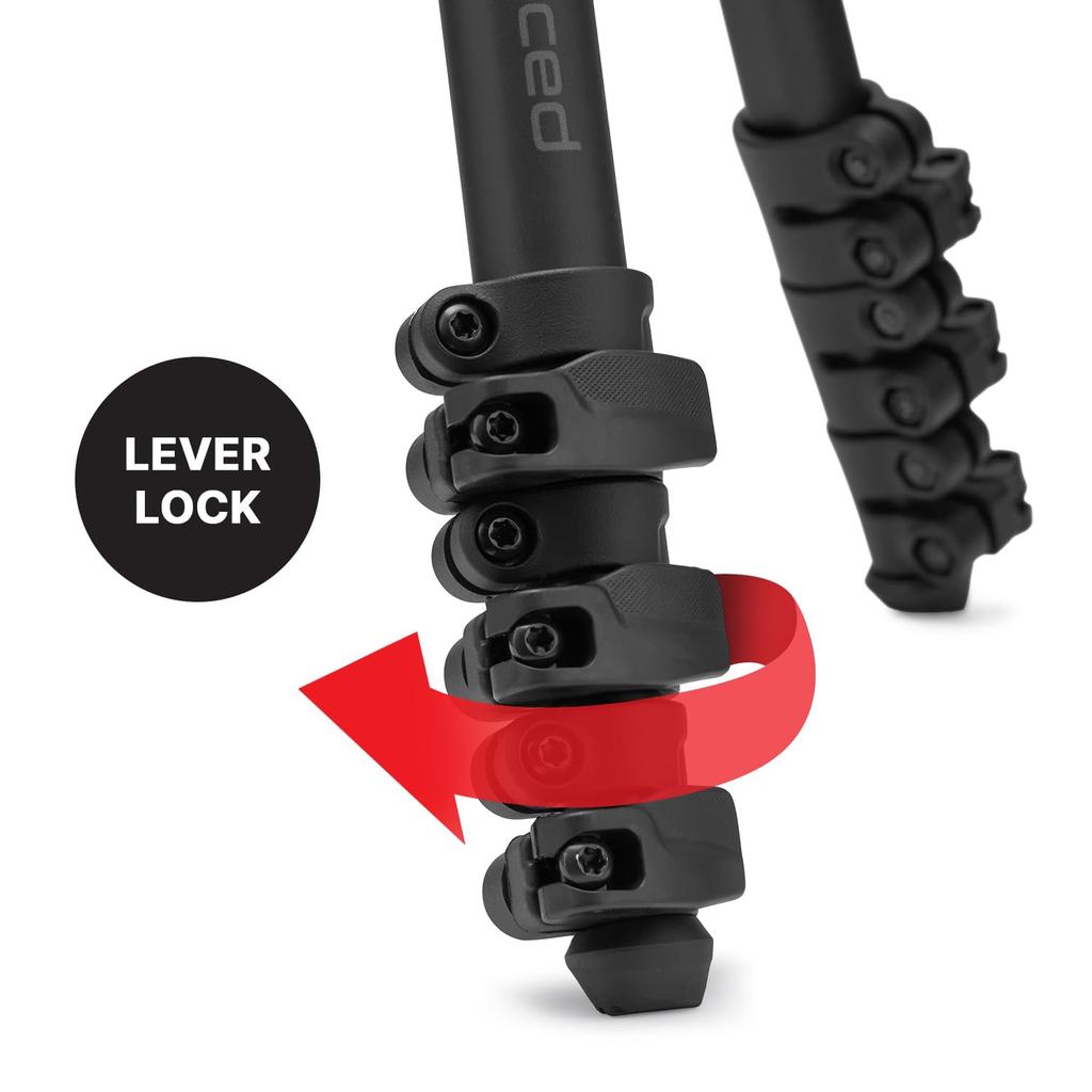 Manfrotto Befree Advanced AS Camera Tripod Lever Lock Compatible Portable Compact Aluminum Travel Tripod Kit Ball Head for DSLR Camera Mirrorless