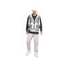 Jordan Gilet in Mesh Colorblock con Tasche Grandi Uomo Top Grigio Bianco DM1387-030