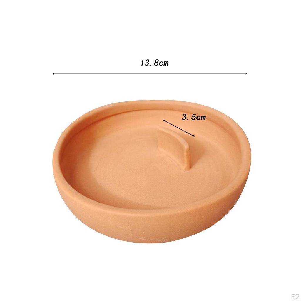 Ceramic Censer, Incense Burner Dia 5.43inch Palo Santo Wood Holder White Sage