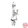 Copper Fits Genuine Bracelets Mickey Murano Glass Bead Dangle Charms Bead Necklaces Pendants DoItYourself Women Jewellery Gif