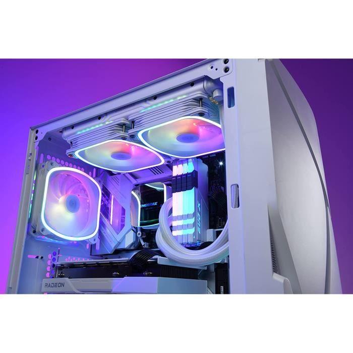 Refroidissement Liquide Pour Processeur - ENERMAX - AQUAFUSION ADV - 240MM - ARGB - Blanc