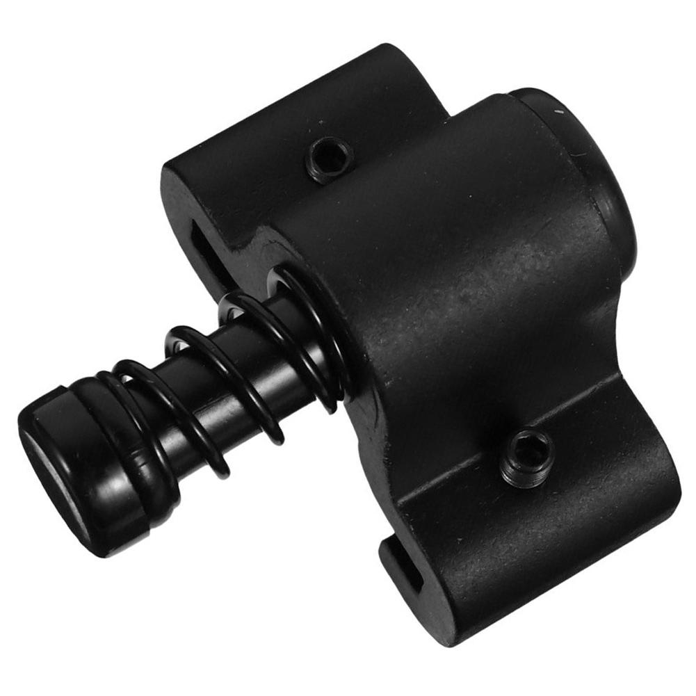 High Quality Barn Door Stopper Household Hardware Aluminum Black Double Pulley For Folding Door Limit Positioner