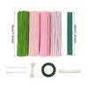 Multi-Color Chenille Stems Craft Supplies Bending Craft Wire Flower DIY Craft Kit for Creative DIY Art and Crafts Decor