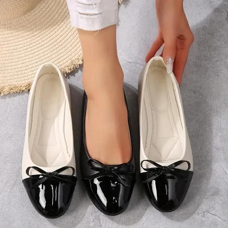 Fashion 2024 New Fashion Women Concise Trend Shoes Comfort Non-slip Loafers Elegant Shallow Women Single Flats Shoes Shoes for Women