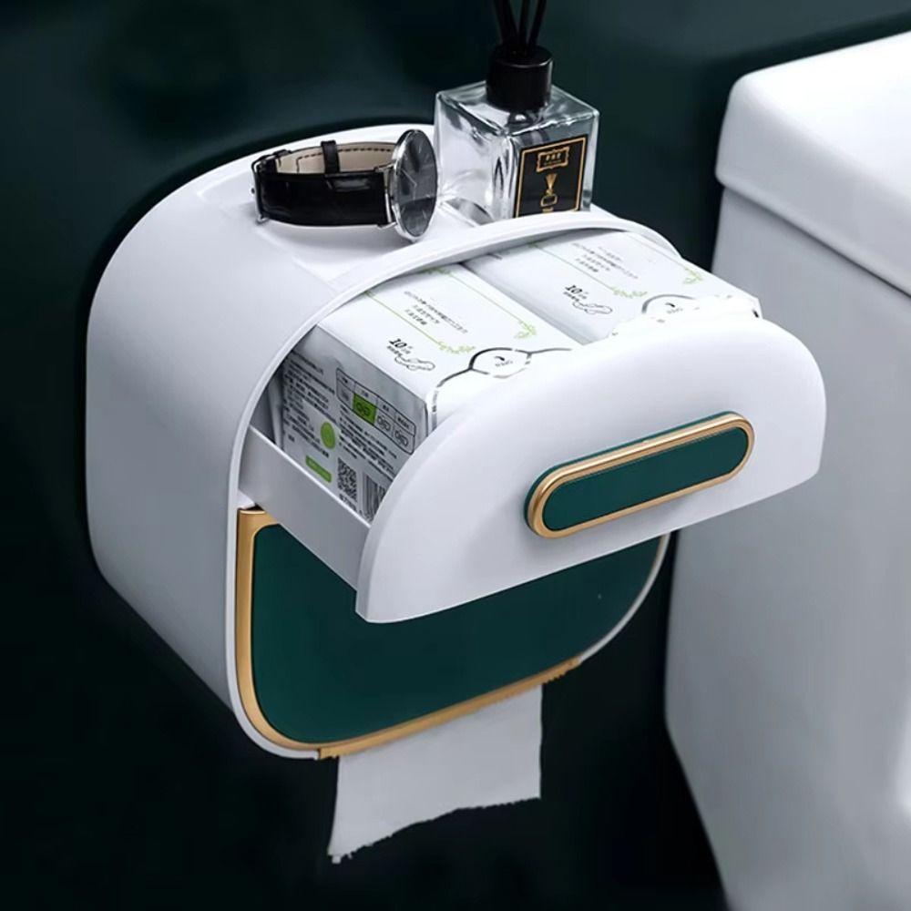 Convenient Installation Paper Towel Holder Waterproof Hanging Tissue Storage Rack  Hotel