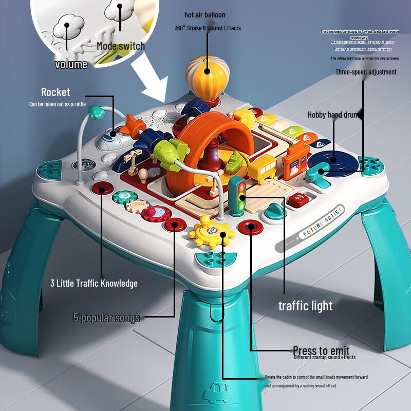 Xinge Multifunctional Double-Sided Baby Activity Table