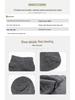 Men's Mid-Calf Cotton Socks - 5 Pairs Boxed Breathable, Sweat-Absorbent, Warm, Solid Colors for Autumn & Winter.