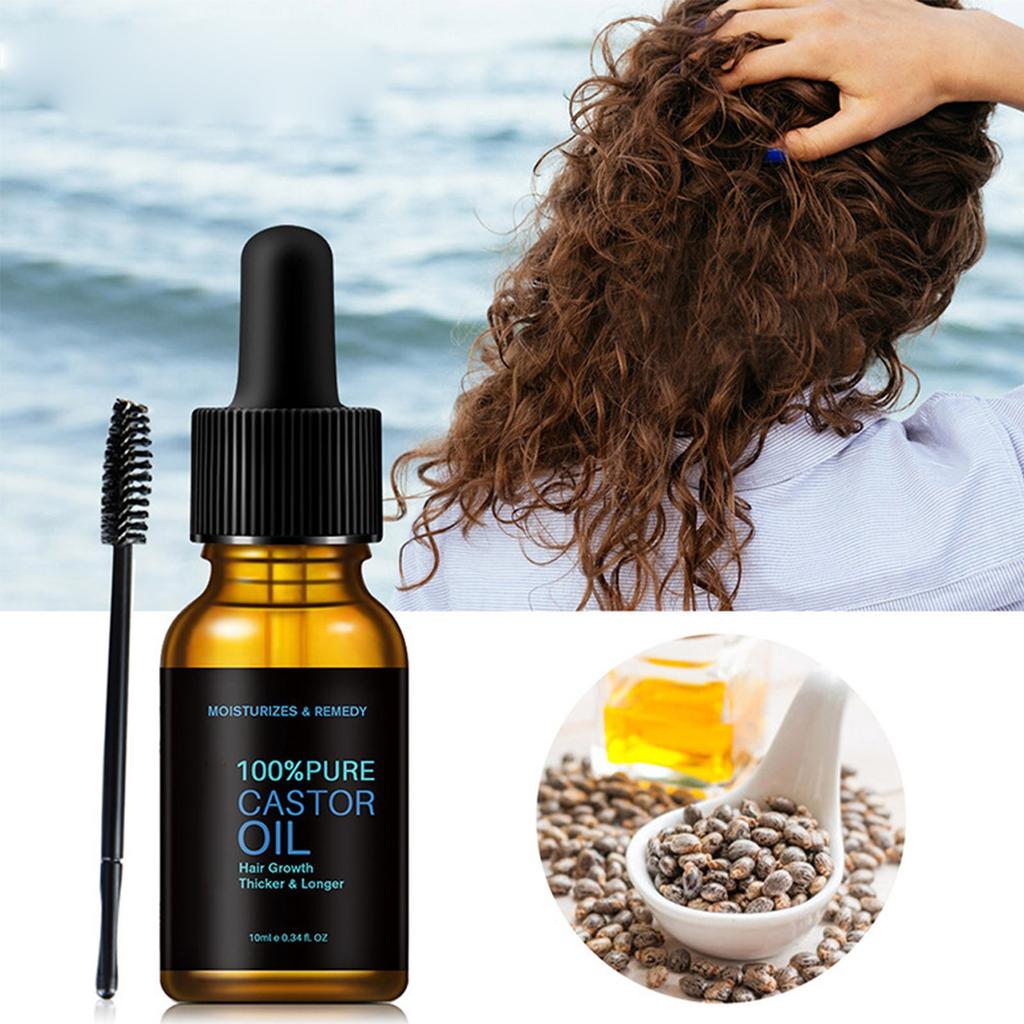 Castor Oil Natural Hair Growth Eyebrow Enhancer   Lift  Organic 10ml