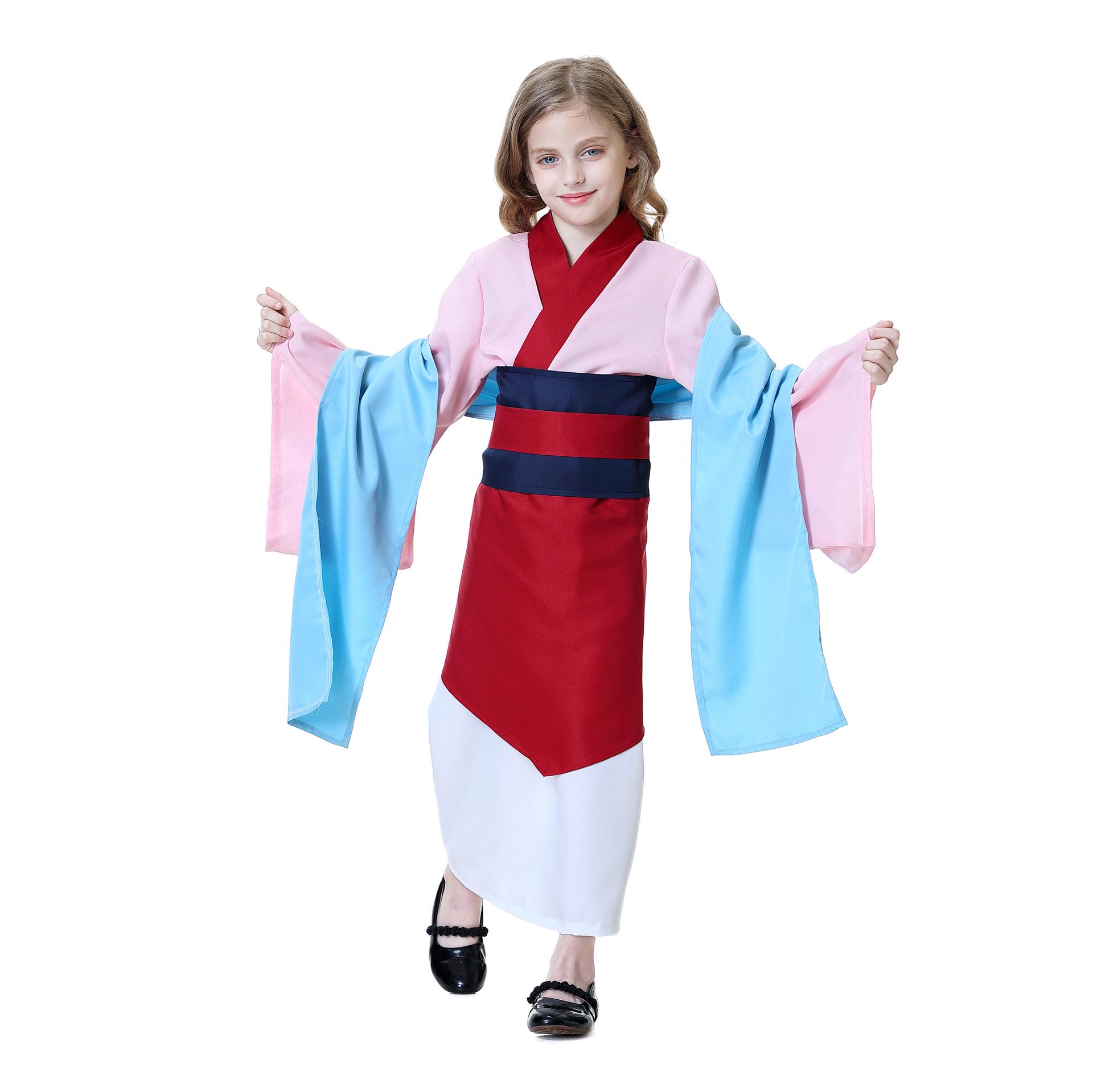 

Pink Magnolia Princess Hanfu Costume for Girls 4-6 Years (110cm)