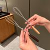 Sanhe Stainless Steel Mini Wooden Handle Whisk