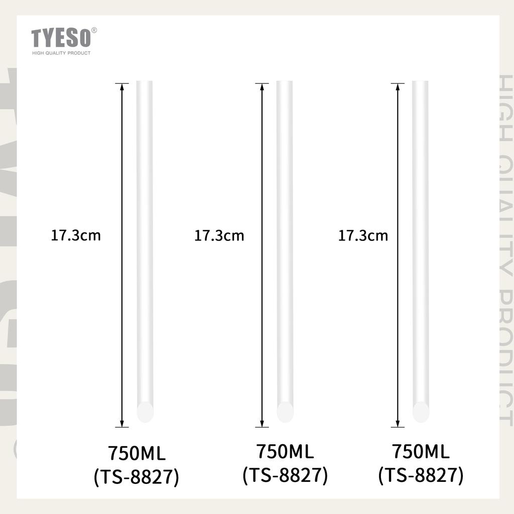 TYESO Straws, Set of 3, for 750ml Tumblers - Replacement Straws for TS-8827 (Tumbler Not Included)