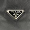 PRADA Triangular logo Tote Bag black Women used