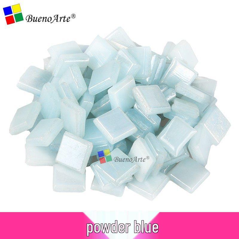 260 Stück 1 cm Transparente Eisjade Mosaik Glasperlen für DIY Kerzenhalter Basteln
