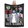Alex Warren Tour Music Blanket Fleece Spring/Autumn   Multifunction Thin Throw Blankets for Home Bedroom Bedding Throws
