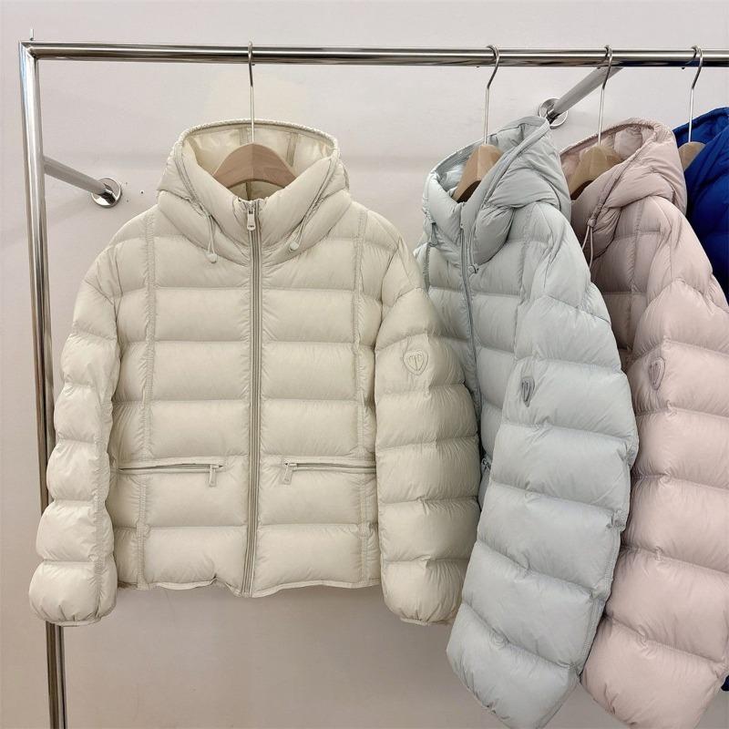 Giacca Piumino Invernale da Donna con Cappuccio e Zip, Cappotto Trapuntato, Caldo Cappotto in Piuma con Tasche