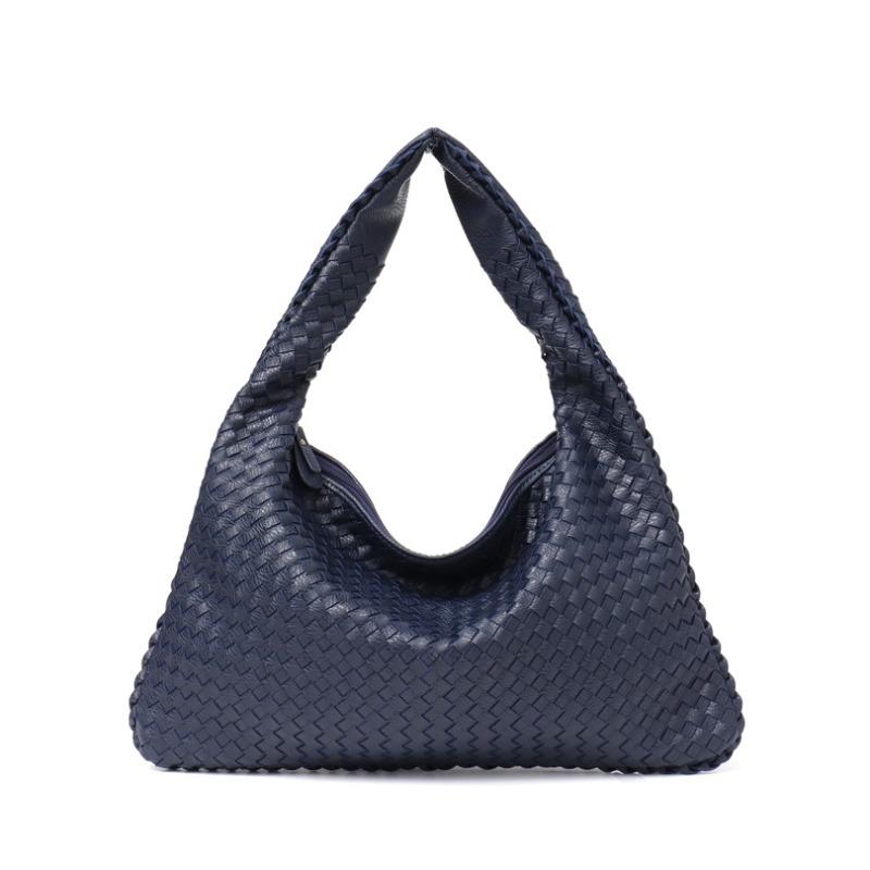 Cowhide woven underarm bag substitute vegetable basket stray bag high-end niche single shoulder beggar bag