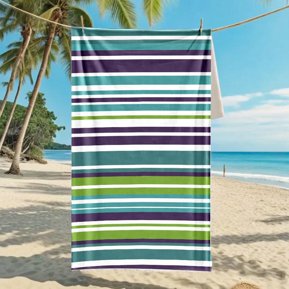 European and American Yuan Microfiber Beach Towel Custom Digital Printing Enlarged Towel Bath Towel 70 * 140CM Microfiber