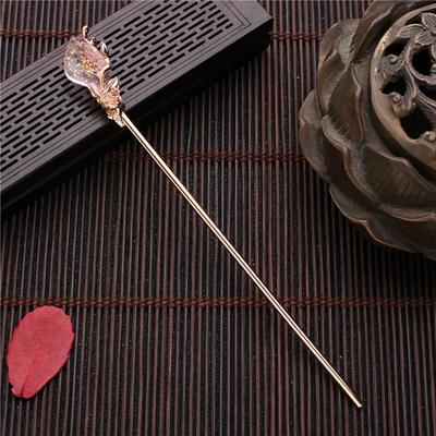 Inlaid Transparent Faux Crystal Hair Stick Vintage Chinese Style Hair Chopstick Hair Accessories