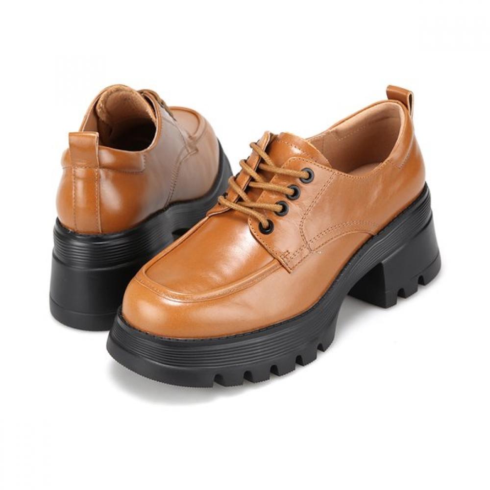 Barbara Leather Women S Derby Loafer 6cm Bbj144br