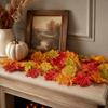 500 PCS Lightweight Design Fake Autumn Leaves 500 Pieces Artificial Fall Leaves  Party Table Decor
