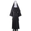 Halloween nonne cosplay kostyme Tradisjonelt voksen Valak svart religiøs drakt dress Halloween fest demon nonne ytelse klær