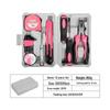 Pink Multi-functional Hardware Toolbox Set for Household Repairs