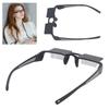 Lazy Prism Glasses for Reading and Watching TV While Lying Lightweight ABS Frame and Clear Optical Unisex Horizontal for Bed Travel [Asixxsix]
