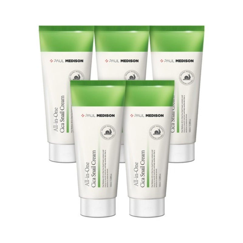 Paul Medison All-in-One Cica Snail Cream 100ml*1Pc/3Pcs/5Pcs