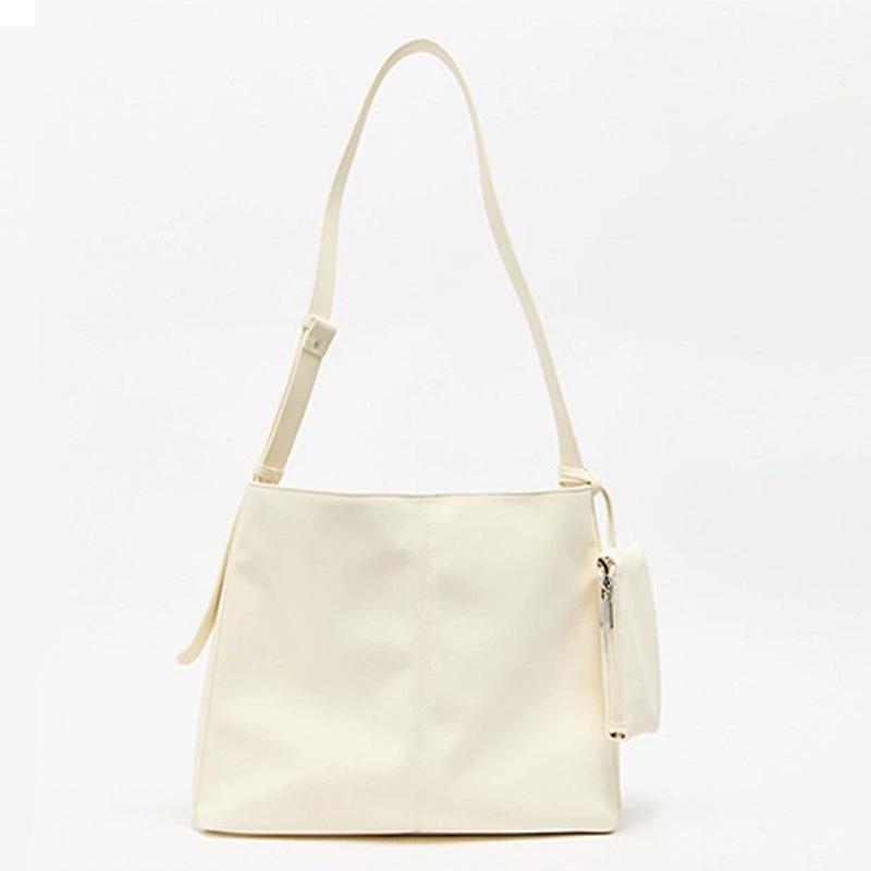 High Capacity Tote Bag Premium Sense Commuter Shoulder Crossbody Bag Daily Bucket Bag