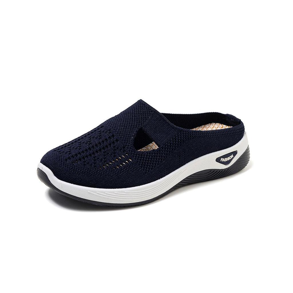 Damenschuhe, Neue Sommer-Halbschuhe, Schuhe im Mama-Stil mit weichen Sohlen und atmungsaktivem Design für Damen-Freizeitkleidung.