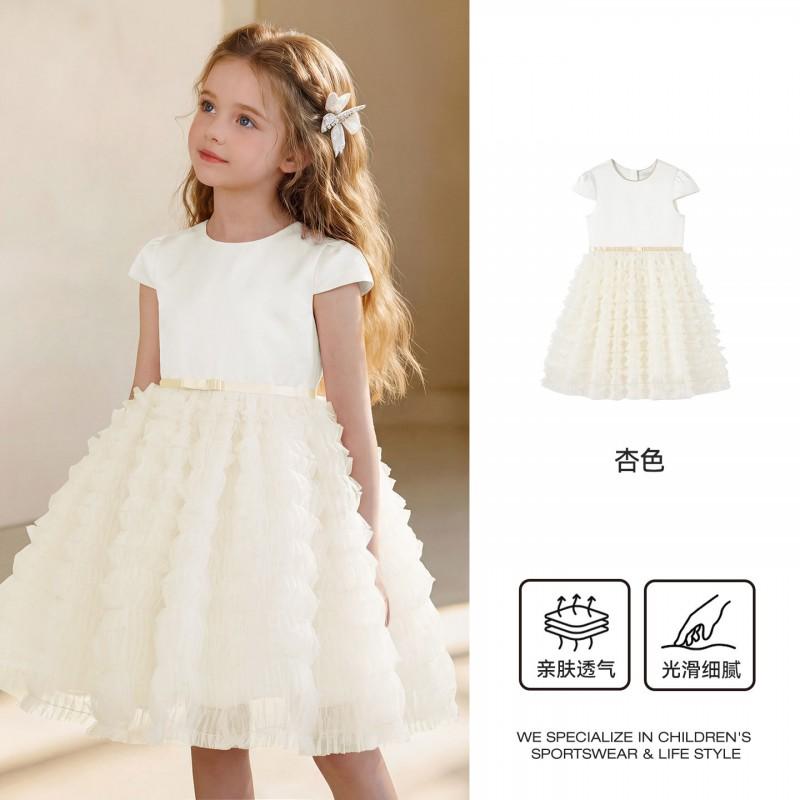Girls Princess Tulle Dress Kids Party Birthday Outfit 3-8 Years Old