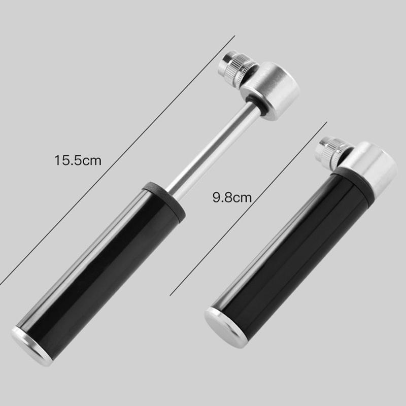 Portable Mini Bike Pump Aluminum Alloy Cycling Hand Air Pump Ball Tire Inflator Schrader Road Bike Pump