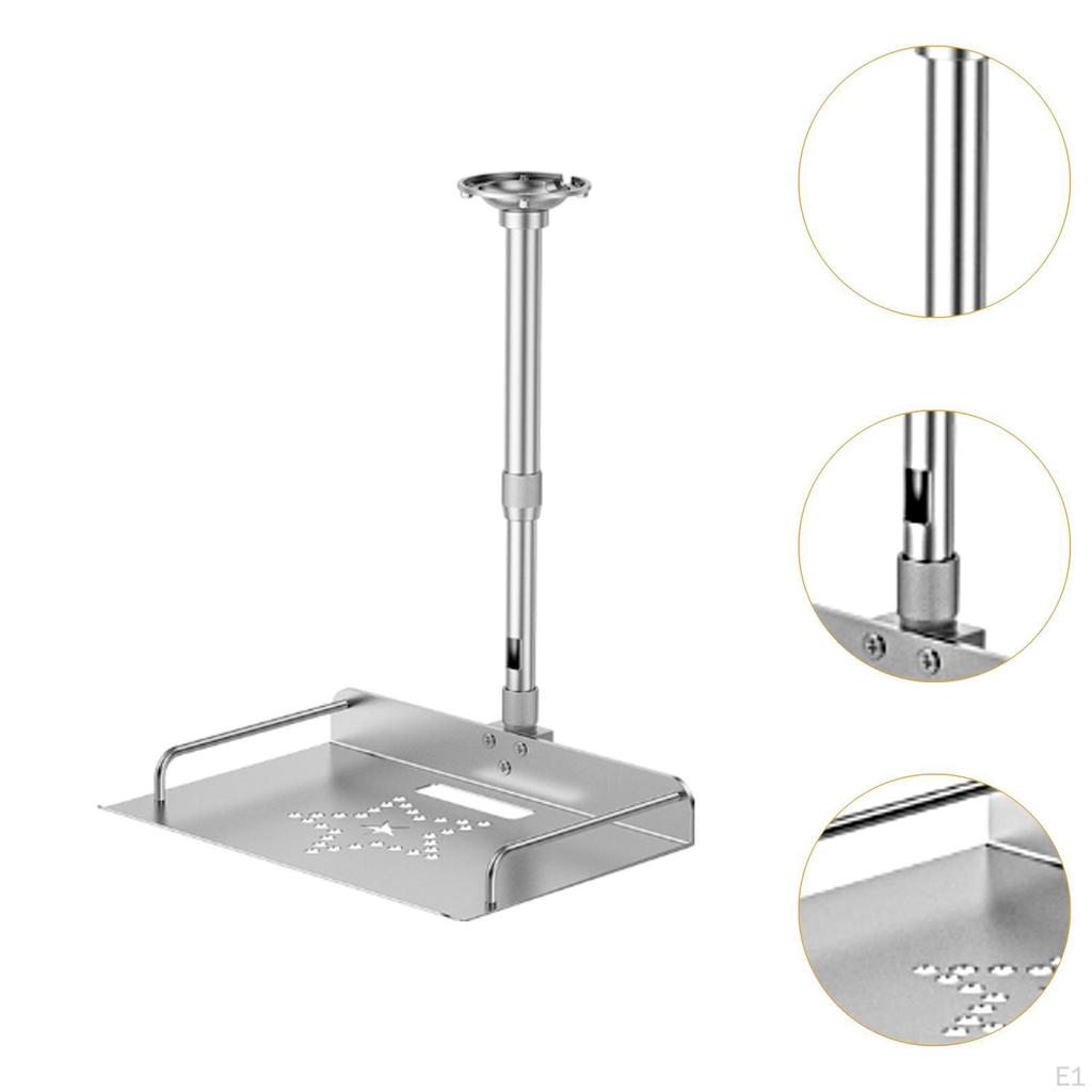Ceiling Mount with Tray for Projector Camera Wall High Stability Sturdy Adjustable