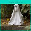 Whimsical White Ghost Lawn Ornament Captivating Resin Garden Sculpture Perfect For Halloween