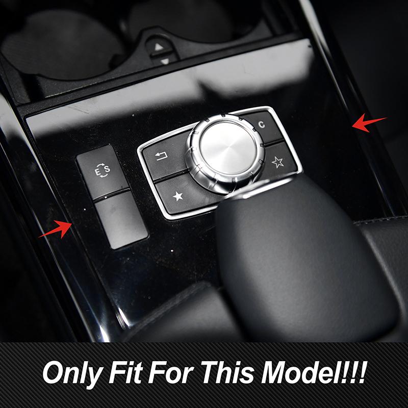 Auto Mittelkonsole Multimedia Panel Dekoration Abdeckung Zierleiste Für Mercedes Benz E-Klasse W212 2014-2015 LHD Edelstahl Aufkleber