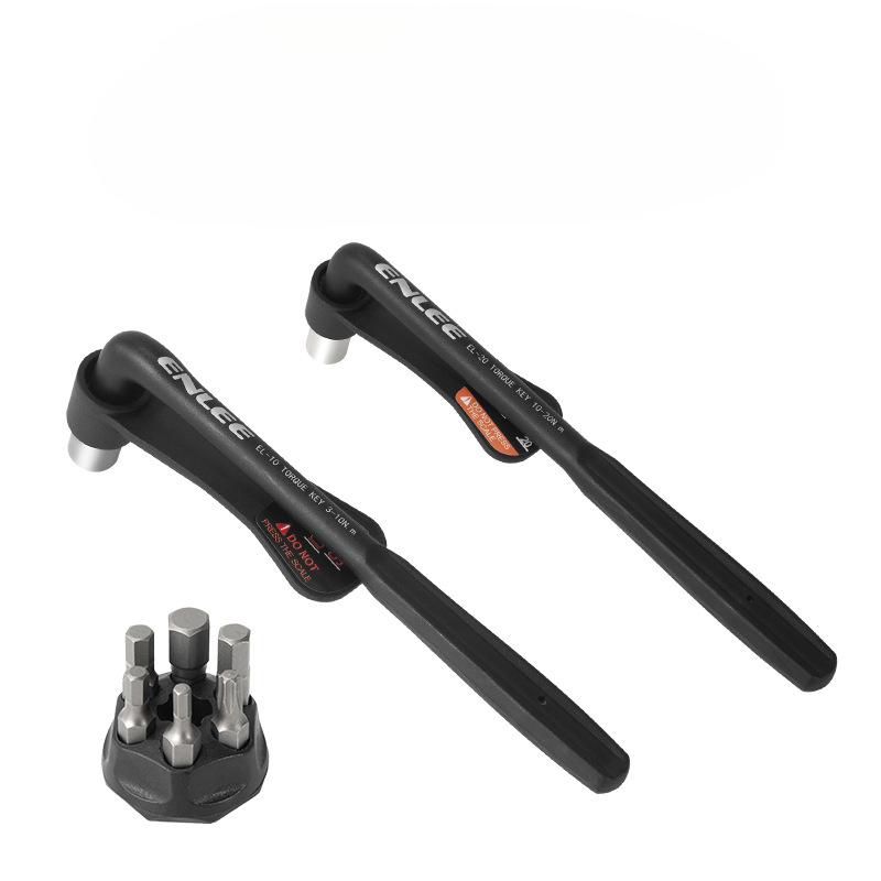 ENLEE Bicycle Torque Wrench, Convenient High Precision Torque Wrench 10-20NM Alloy Hexagon Set