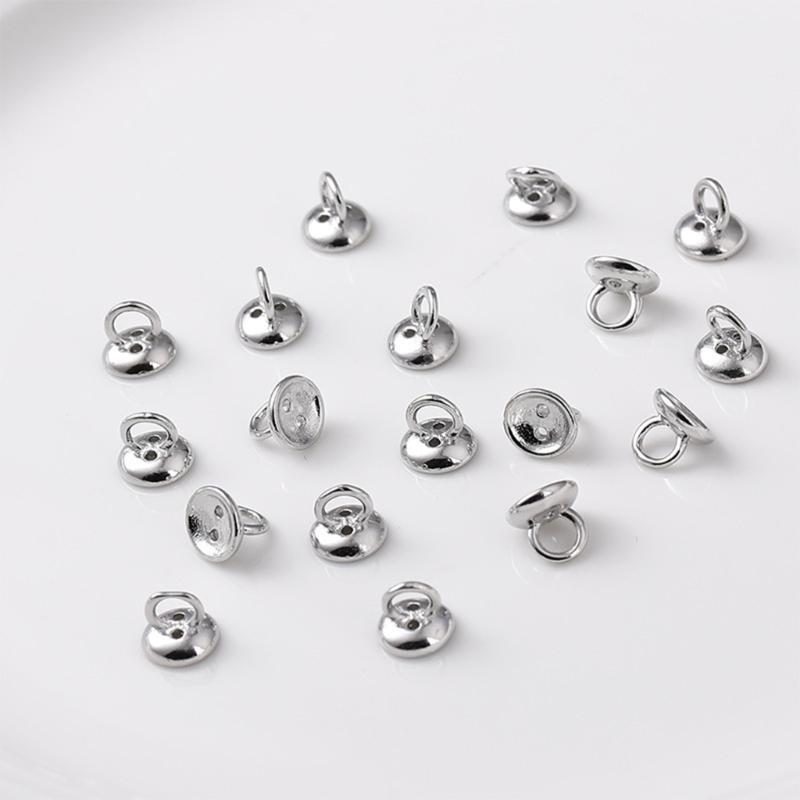 Elegant Pearls Bead Clasp Ends Decorative Pearls Ends Connectors for Custom Jewelry and Garment Accessories