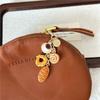 Bagel Cartoon Key Chains Alkali Bread Bag Pendant Portable Coffee Bread Keychain  Bag Pendant