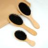Bamboo Handle Air Cushion Hair Brush - Anti-static Scalp Massage Comb, Detangling for All Hair Types, Daily Hair Care Tool