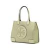 Tory Burch Ella Double T Logo Lightweight Magnetic Snap Closure Fabric And Synthetic Leather Tote Bag Women Tote Bags Olive-Green 88578-300
